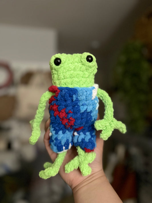 Leggy Frog w/ Overalls